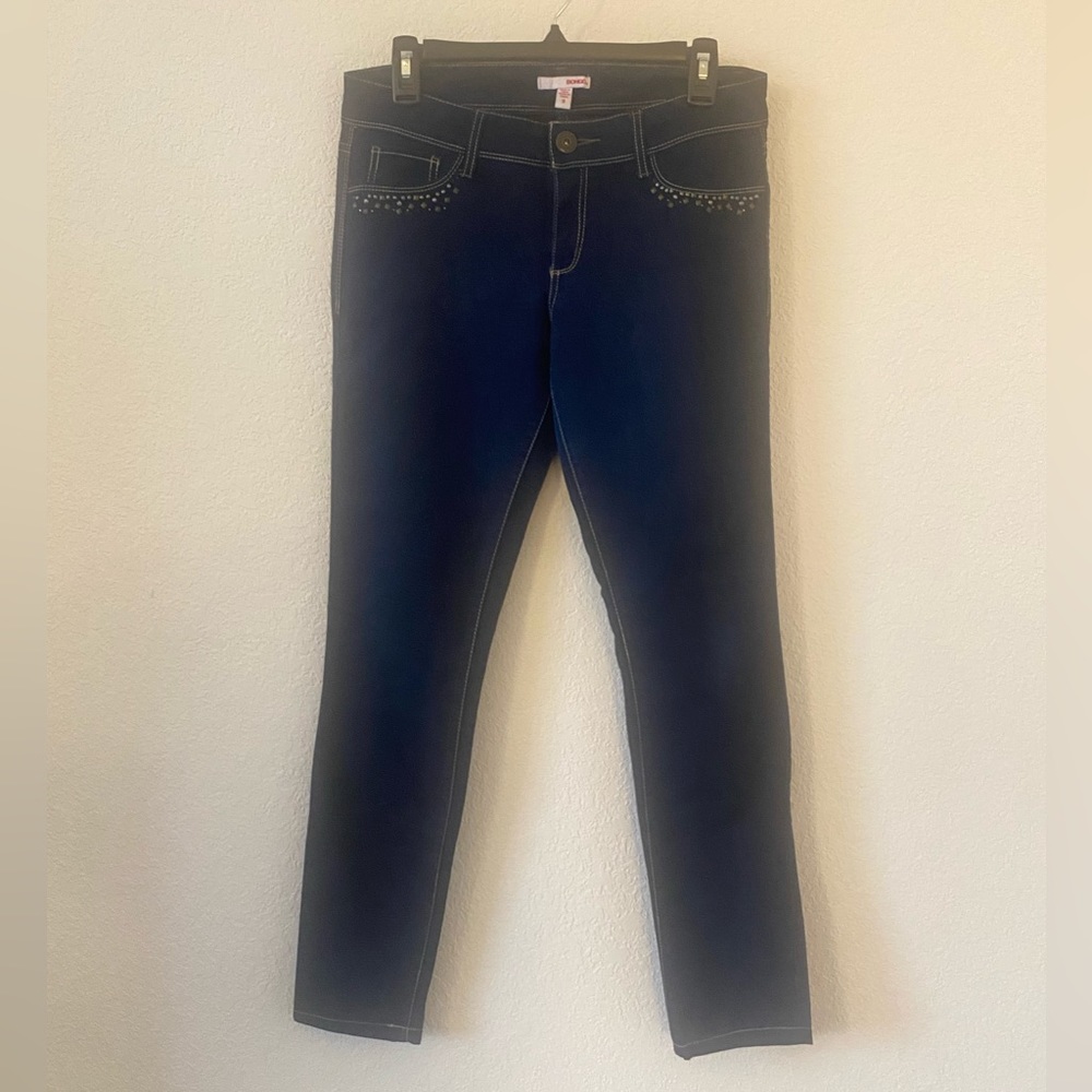 BONGO Slim Stretchy Women’s Dark Blue Jeans, Size 9